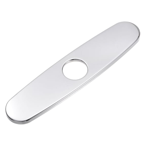 10 Inch Sink Hole Cover, Deck Plate Escutcheon for 1 or 3 Hole Kitchen Faucet, Tap Hole Cover Silver