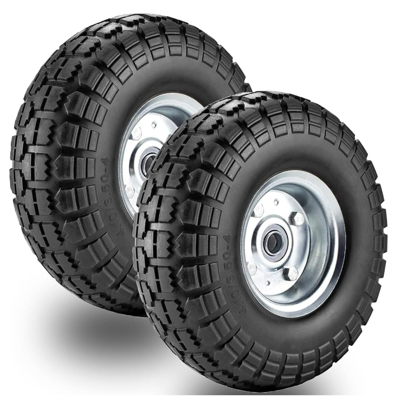 10 inch solid rubber tire wheels replacement 4 10 3 50 4 tires and
