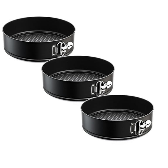 10 Inch Springform Pan Tin Cheesecakes Baking Mold Round Leakproof Nonstick Removable Bottom Bakeware for Pie Cake Pizza and Quiches3PC