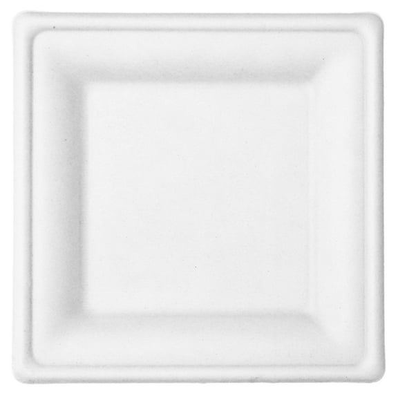 10 Inch Square Plates | Tree-Less™ Compostable Molded Fiber