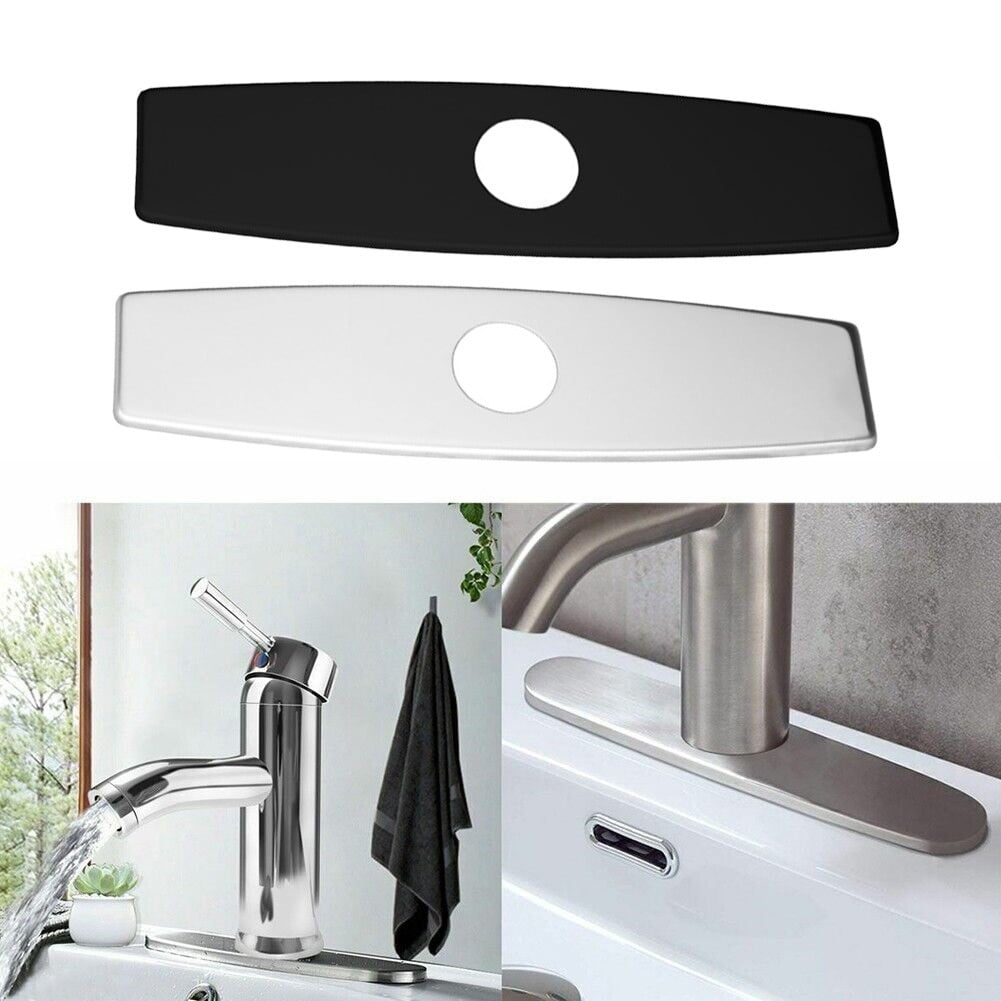 10 Inch Stainless Steel Faucet Deck Plate Cover for Bathroom Sink