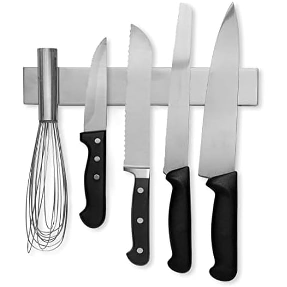 10 Inch Stainless Steel Magnetic Knife Bar with Multipurpose Use as ...