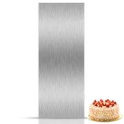 10 Inch Stainless Steel Metal Cake Scraper Large Double Sided Patterned Stripe Edge Smoother Scraper Cake Decorating Comb Cake Pastry Cutter for Home Kitchen Mousse Butter Cream Cake Decor (1 Piece)
