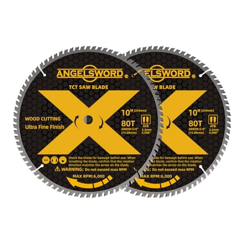 10 Inch Table Saw Blade/Miter Saw Blade for Ultra Fine Finish Wood ...