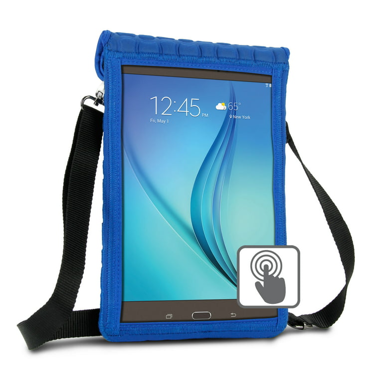 10 Inch Tablet Holder Neoprene Sleeve Cover USA Gear Built-in Screen Protector & Carry Strap - Fits Galaxy Tab A 10.1, Insignia FLEX 10.1, Acer ICONIA ONE 10,