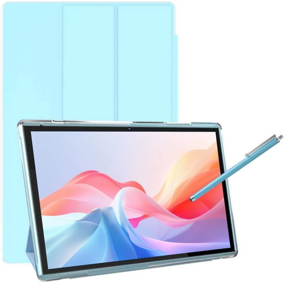 10 Inch Tablet With Tablet protective Case and Stylus, Android 15 Tablets, 8GB RAM 32GB ROM/1TB Expansion, 8H 6000mah Battery Wifi Bluetooth 10.1" IPS HD Touchscreen 2MP+8MP Dual Camera Tablets Blue.