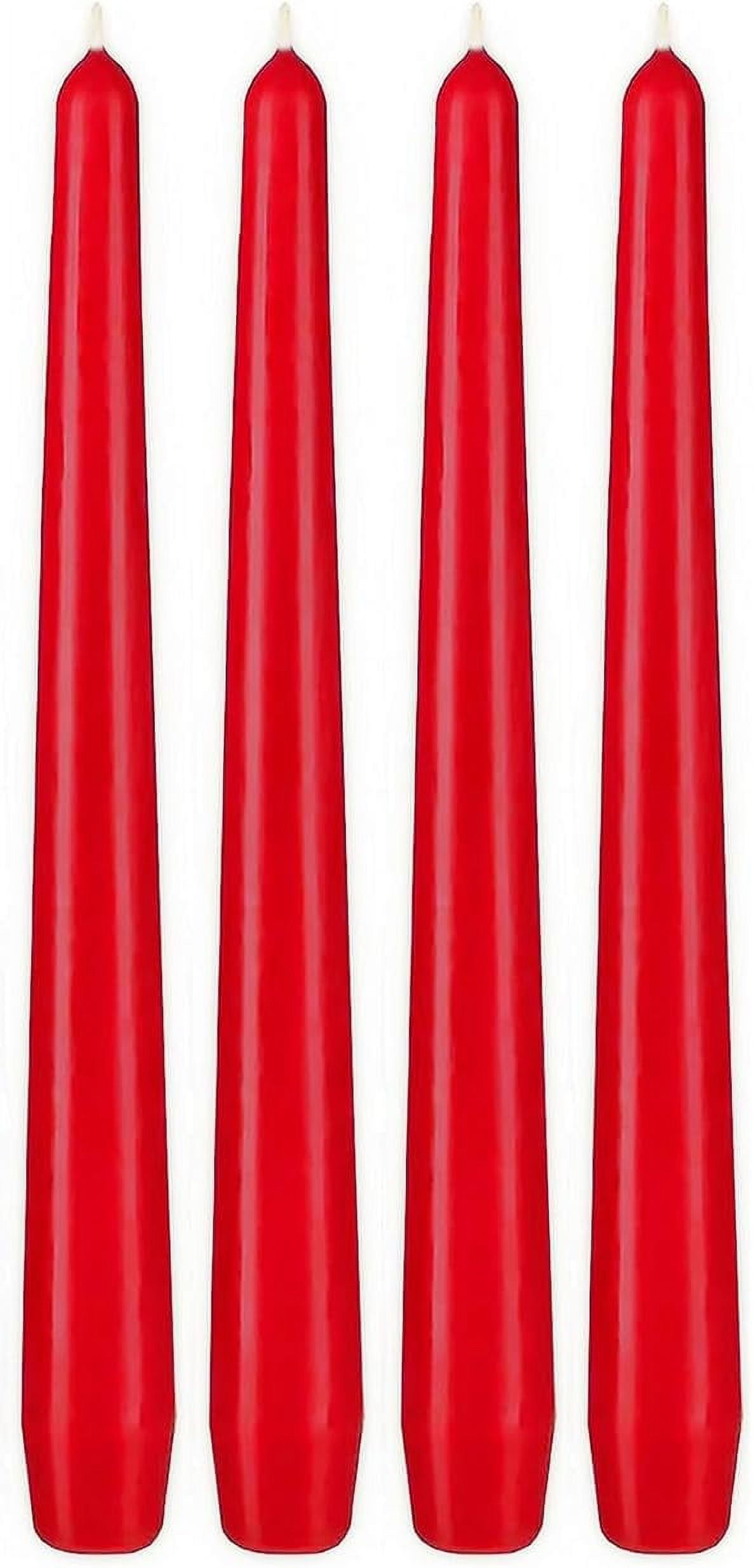 10 Inch Taper Candles Dripless & Unscented Made In Europe 7.5