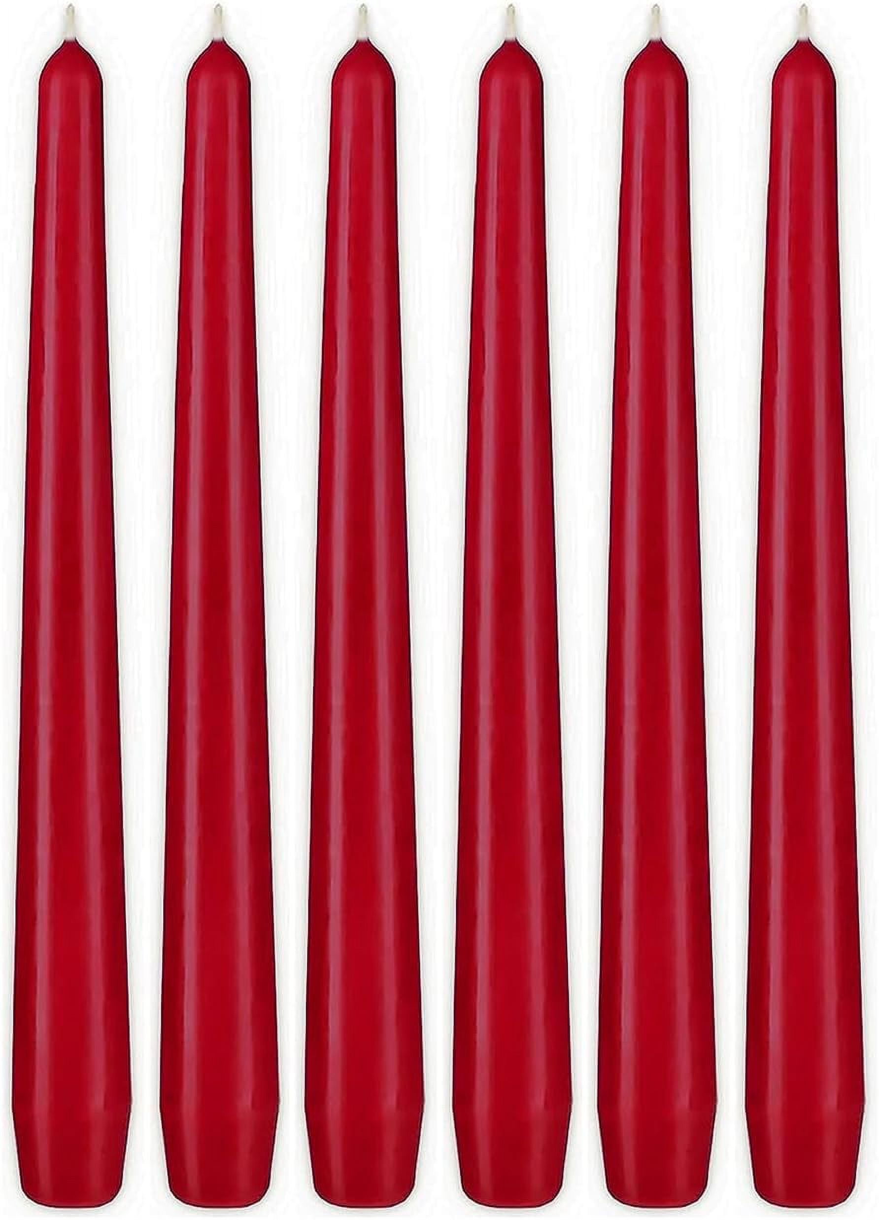 10 Inch Taper Candles Dripless & Unscented Made In Europe 7.5