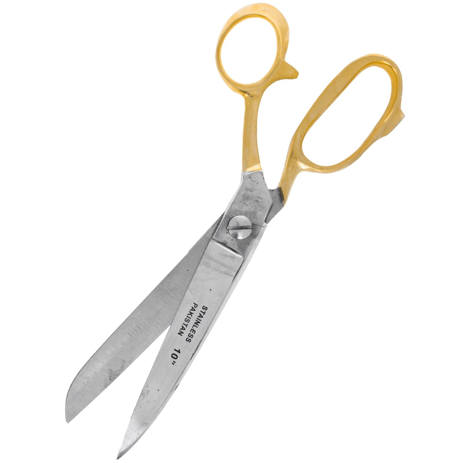 10 Inch ToolTreaux Stainless Steel Heavy Duty Fabric Scissors Sewing Supplies with Gold Handles
