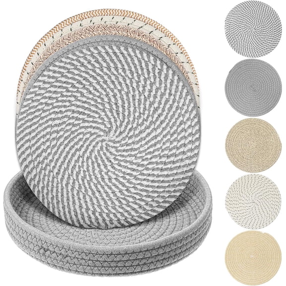 10 Inch Trivets for Hot Dishes, Hot Pots and Pans, Extra Large Thick Heat Resistant Large Coaster for Kitchen Essentials, Pot Holders for Countertop