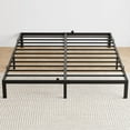 thumbnail image 1 of 10 Inch Twin Bed Frame No Box Spring Needed, Heavy Duty Twin Platform Metal Bed Frame with Metal Slats, Easy Assembly, Noise Free, Black, 1 of 8