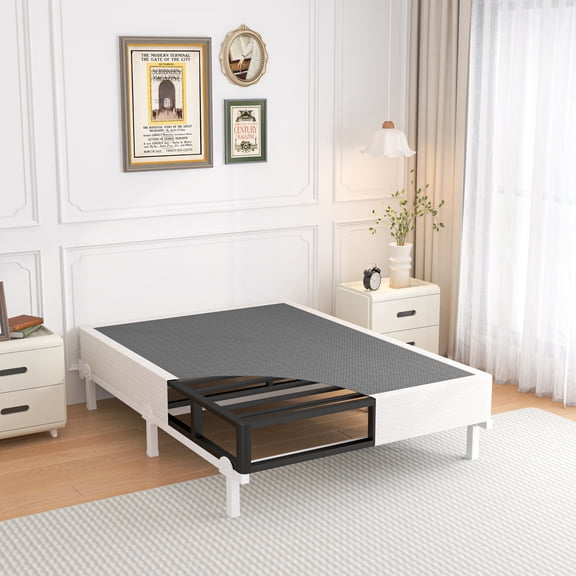 ROIL 10 Inch Twin Box Spring, Heavy Duty Metal Twin Size Box Springs with Cover, 3500 LBS Capacity, Easy Assembly and Noise Free