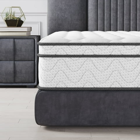 10 Inch Twin Mattress, CertiPUR-US Certified Memory Foam Hybrid Mattress in a Box, Medium Firm Bed Mattress for Kids, Teens & Adults, Neche Single Mattress with Pressure Relief & Support