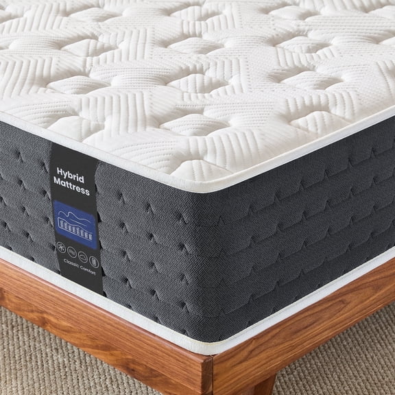 10 inch Twin Mattress,Cooling Memory Foam Hybrid Marress in a Box,Pressure Relief,Medium,Twin Size for Adult Teenager Children