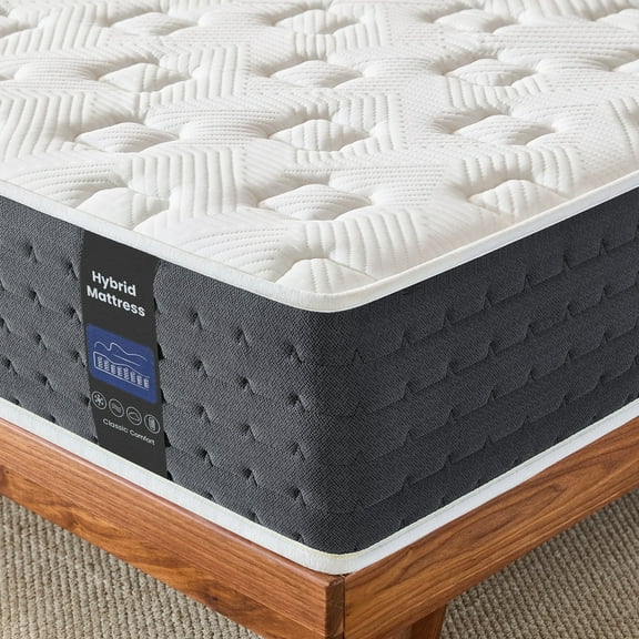 10 inch Twin Mattress,Cooling Memory Foam Hybrid Marress in a Box,Pressure Relief,Medium,Twin Size for Adult Teenager Children