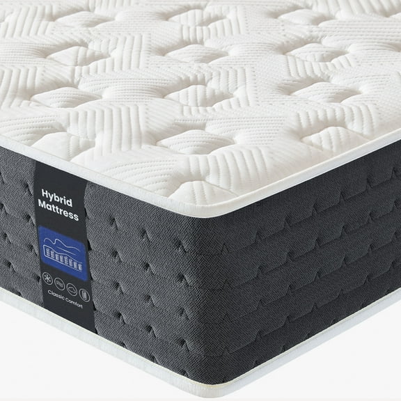 10 Inch Twin XL Mattress,Cooling Memory Foam Hybrid Marress in a Box,Pressure Relief,Medium,Twin XL
