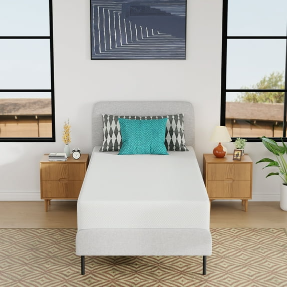 10 Inch Twin XL Mattress Gel Memory Foam Mattress Medium-Firm Mattress with Breathable Cover, Bed-in-a-Box CertiPUR-US Certified for Kids& Adults, (Twin XL)