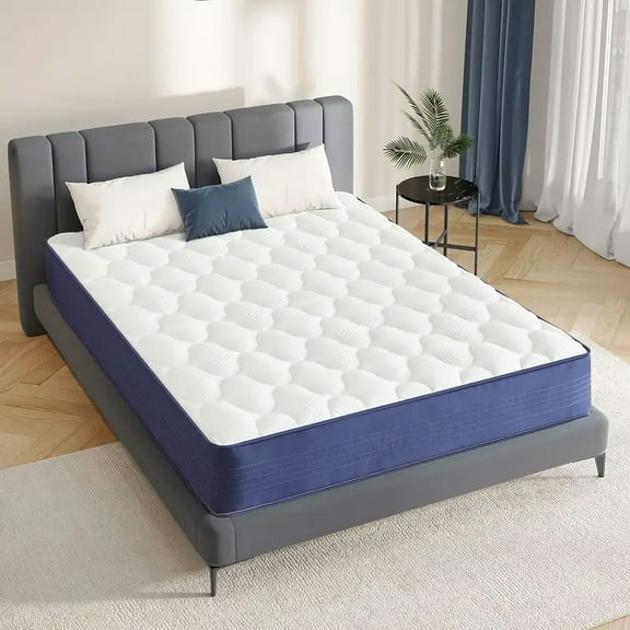 10 Inch TwinXL Size Mattress in a Box,Gel Memory Foam and Innerspring Hybrid Mattress with Individual Pocket Spring for Motion Isolation,Pressure Relief,Medium Firm Feel