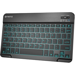 10-Inch Ultrathin (4mm) Wireless Bluetooth Keyboard [7 Color Backlit] for Android Tablet Samsung Galaxy Tab S7 / S6 / S5e, Tab A 10.1/9.7, ASUS, Google Nexus, Lenovo and Other Android Devices