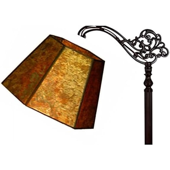 10 Inch Uno Down Bridge Mica Lamp Shade Replacement for Floor Lamps (6x10x7)$$Tools & Hardware Other