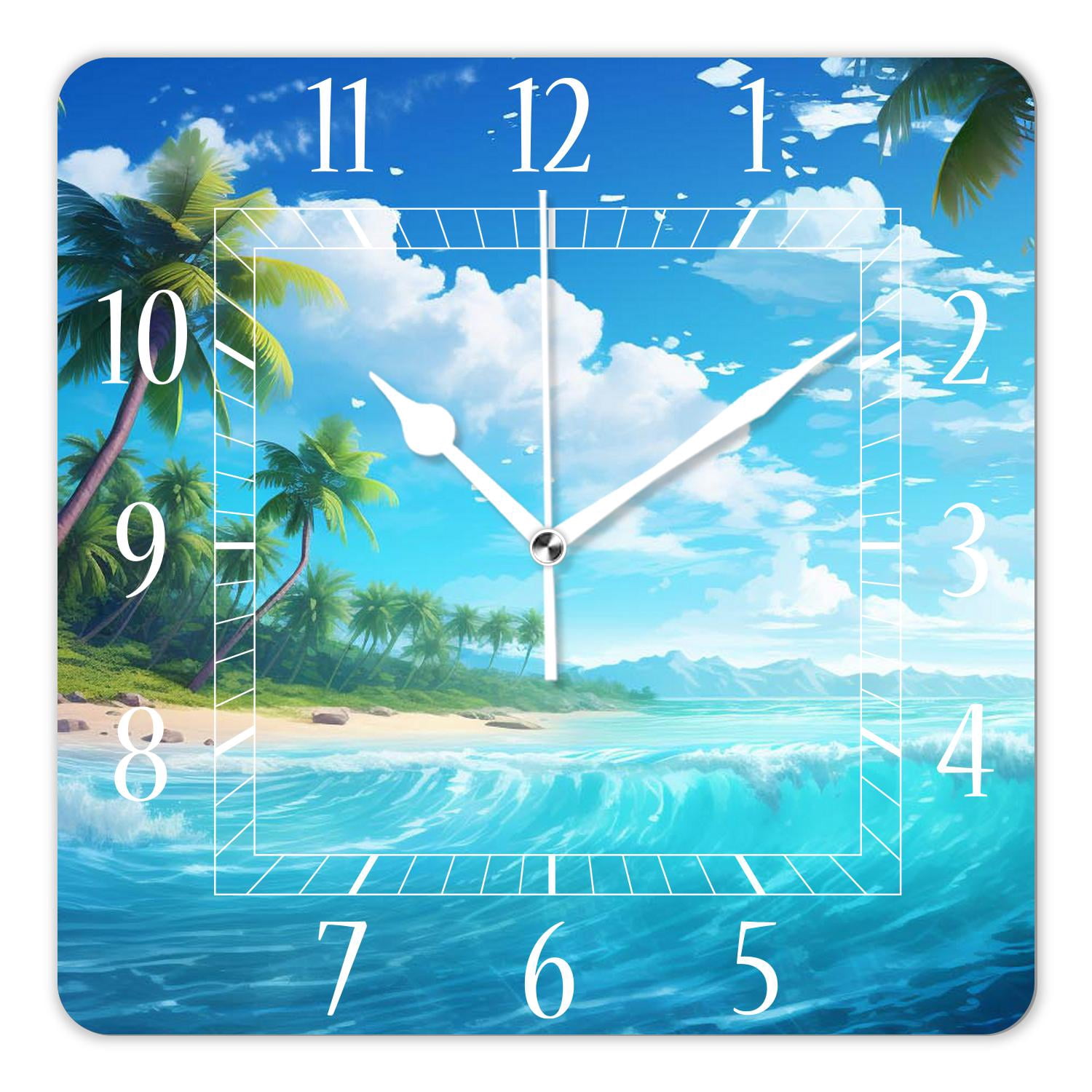 10 Inch Wall Clock Battery Operated Silent Clock Decorative for Office ...