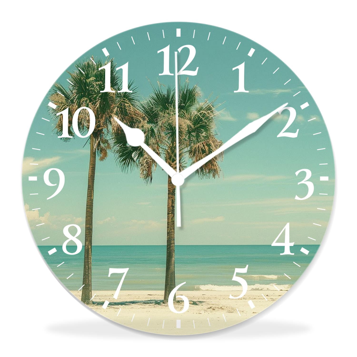 10 Inch Wall Clock Battery Operated Silent Clock Decorative for Office ...