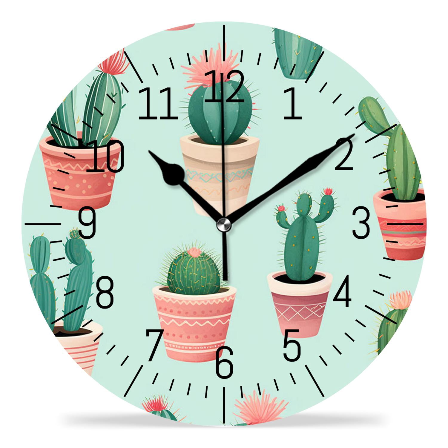 10 Inch Wall Clock Battery Operated Silent Clock Decorative for Office ...