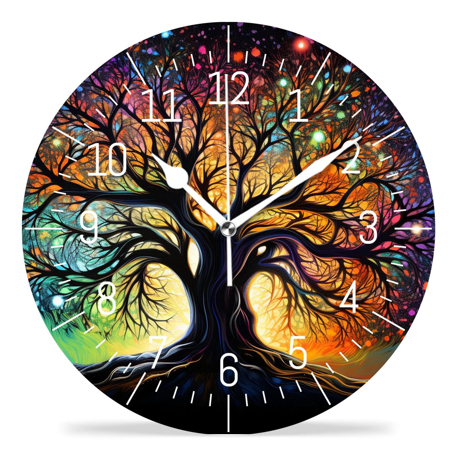 10 Inch Wall Clock Battery Operated Silent Clock Decorative for Office ...