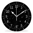 thumbnail image 1 of 10 Inch Wall Clock Battery Operated Silent Clock Decorative for Office, Kitchen, Outdoor, Living Room，Funny Star Multicolor, 1 of 4
