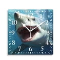 thumbnail image 1 of 10 Inch Wall Clock Battery Operated Silent Clock Decorative for Office, Kitchen, Outdoor, Living Room，The Best of Shark and Ocean Creative Pattern, 1 of 4