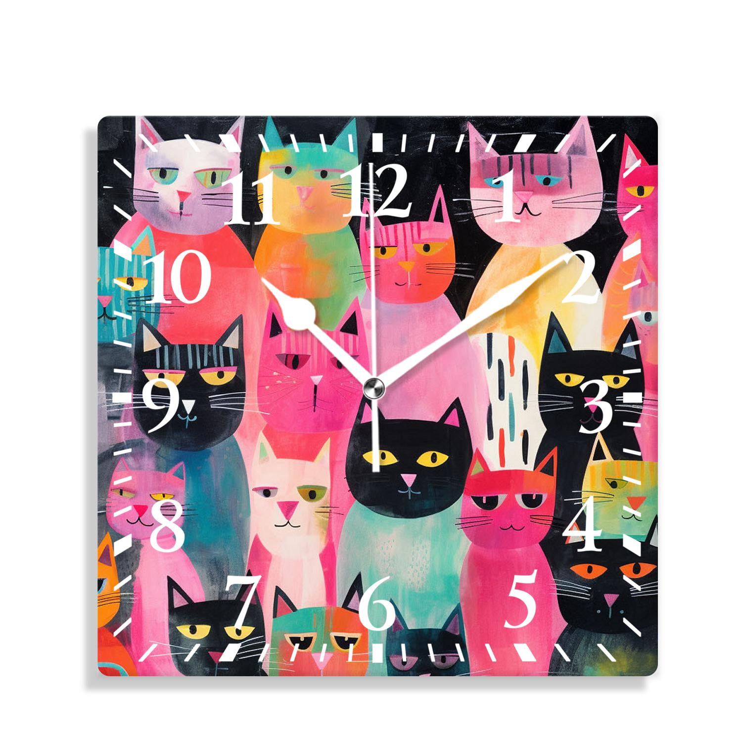10 Inch Wall Clock Battery Operated Silent Clock Decorative for Office ...