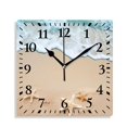 thumbnail image 1 of 10 Inch Wall Clock Battery Operated Silent Clock Decorative for Office, Kitchen, Outdoor, Living RoomFunny Starfish Wave Sand Beach Style, 1 of 4