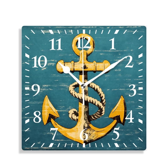 10 Inch Wall Clock Battery Operated Silent Clock Decorative for Office, Kitchen, Outdoor, Living RoomGold Dots Stripes Printed Creative Pattern