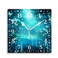 thumbnail image 1 of 10 Inch Wall Clock Battery Operated Silent Clock Decorative for Office, Kitchen, Outdoor, Living RoomMagic Beautiful Blue Butterflies Print Art, 1 of 4
