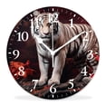thumbnail image 1 of 10 Inch Wall Clock Battery Operated Silent Clock Decorative for Office, Kitchen, Outdoor, Living RoomOcean Ferry Pattern Nice, 1 of 4