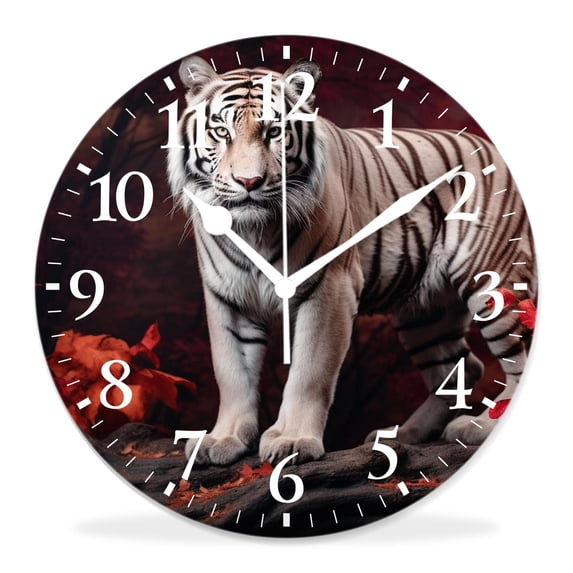 10 Inch Wall Clock Battery Operated Silent Clock Decorative for Office, Kitchen, Outdoor, Living RoomOcean Ferry Pattern Nice
