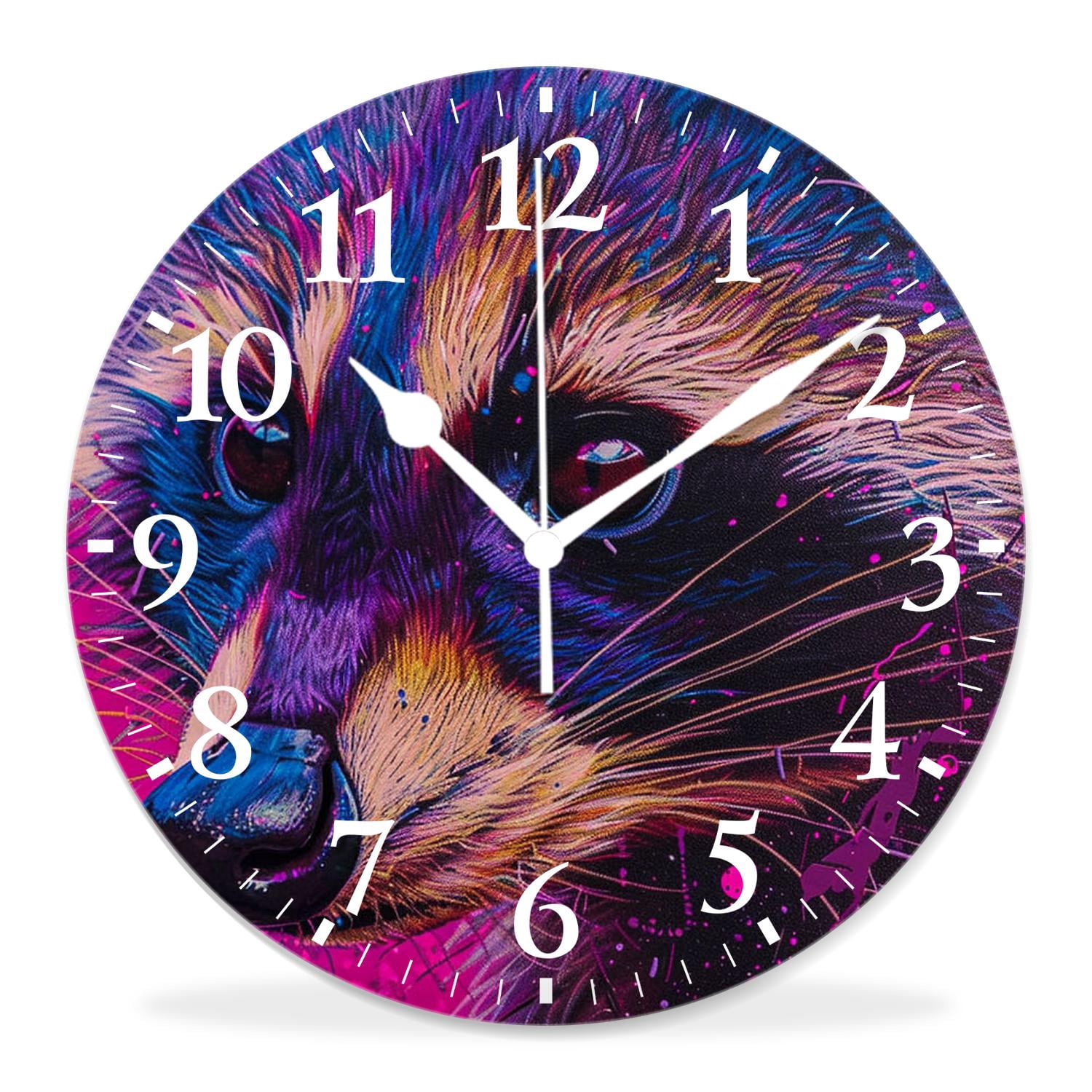 10 Inch Wall Clock Battery Operated Silent Clock Decorative for Office ...