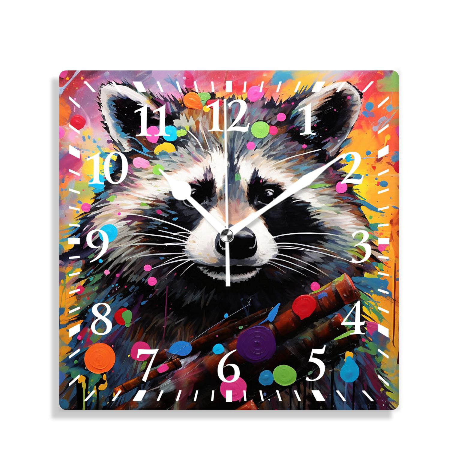 10 Inch Wall Clock Battery Operated Silent Clock Decorative for Office ...