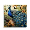 thumbnail image 1 of 10 Inch Wall Clock Battery Operated Silent Clock Decorative for Office, Kitchen, Outdoor, Living RoomPeacock Animal Design, 1 of 4