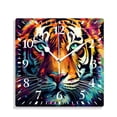 thumbnail image 1 of 10 Inch Wall Clock Battery Operated Silent Clock Decorative for Office, Kitchen, Outdoor, Living RoomSpace Galaxy Nebula Starry Tiger Beautiful, 1 of 4