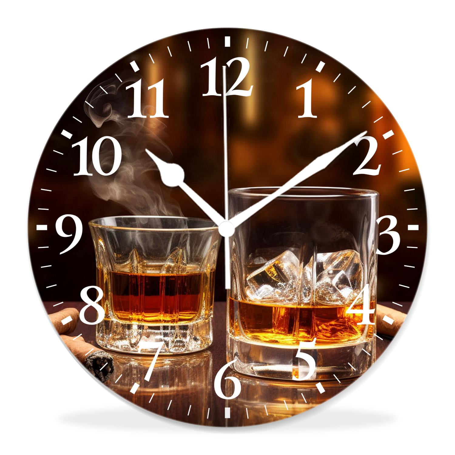 10 Inch Wall Clock Battery Operated Silent Clock Decorative for Office ...