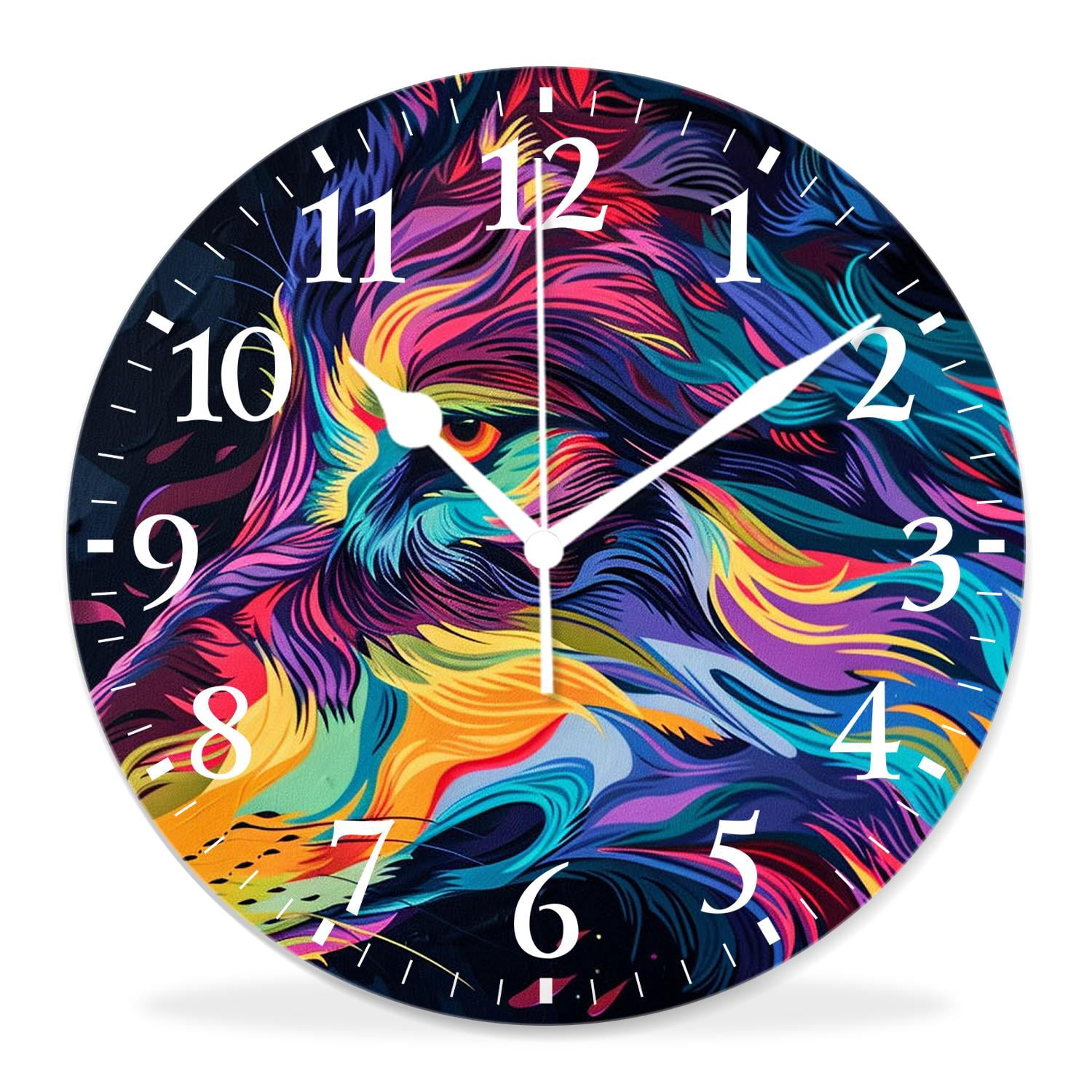 10 Inch Wall Clock Battery Operated Silent Clock Decorative for Office ...