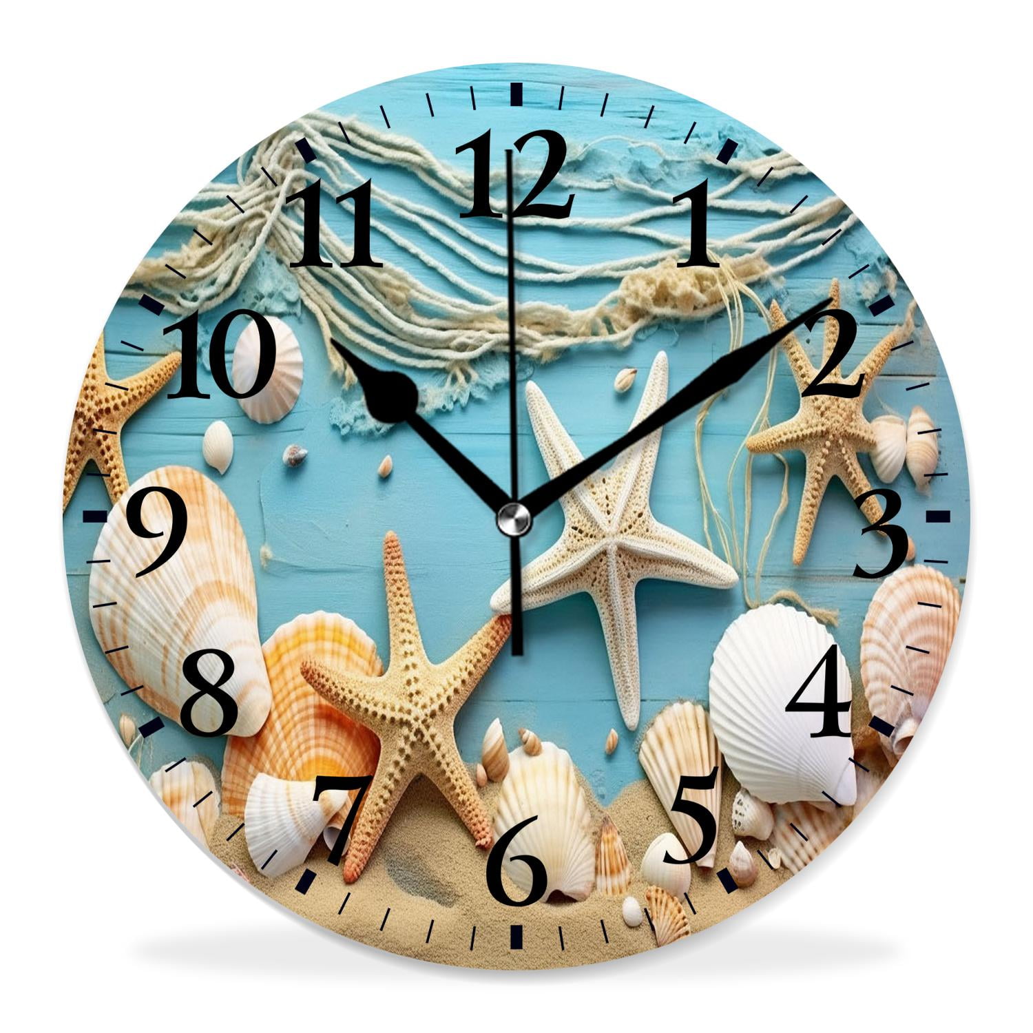 10 Inch Wall Clock Battery Operated Silent Clock Decorative for Office ...