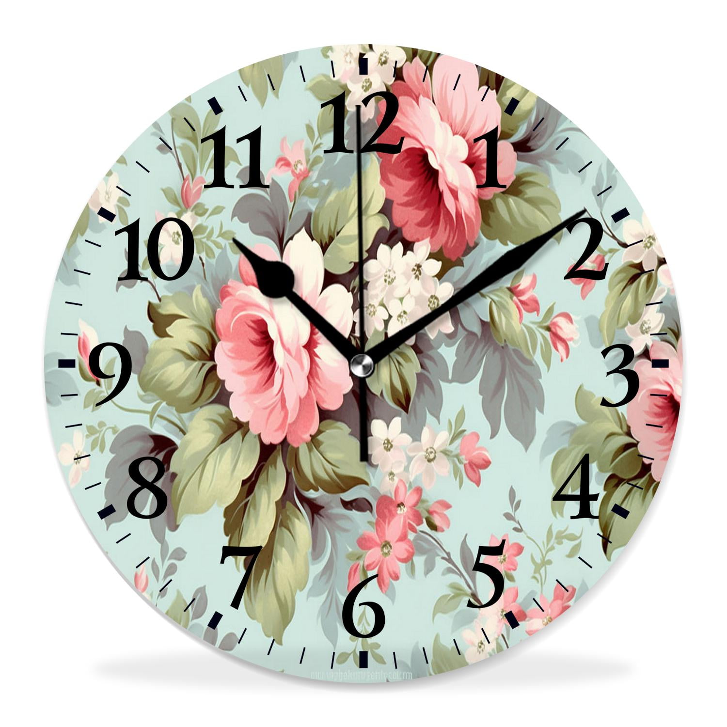 10 Inch Wall Clock Battery Operated Silent Clock Decorative for Office
