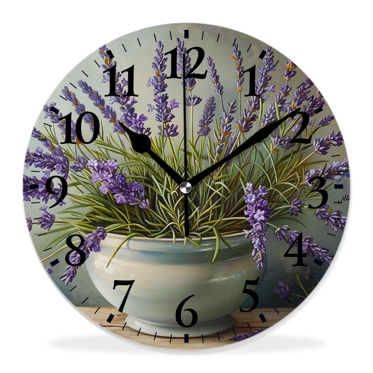 10 Inch Wall Clock Battery Operated Silent Clock Decorative for Office ...