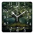 thumbnail image 1 of 10 Inch Wall Clock Battery Operated Square Clock for Office, Kitchen, Outdoor, Living Room,3D Wall Art Beautiful, 1 of 4