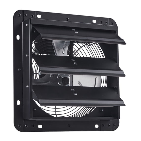 10 Inch Wall Mounted Attic Exhaust Fan with Adjustable Speed Controller, 900 CFM High Performance, Durable Steel Shutters, Low Noise AC Motor, for Efficient Ventilation in Garage, Workshop, Shed