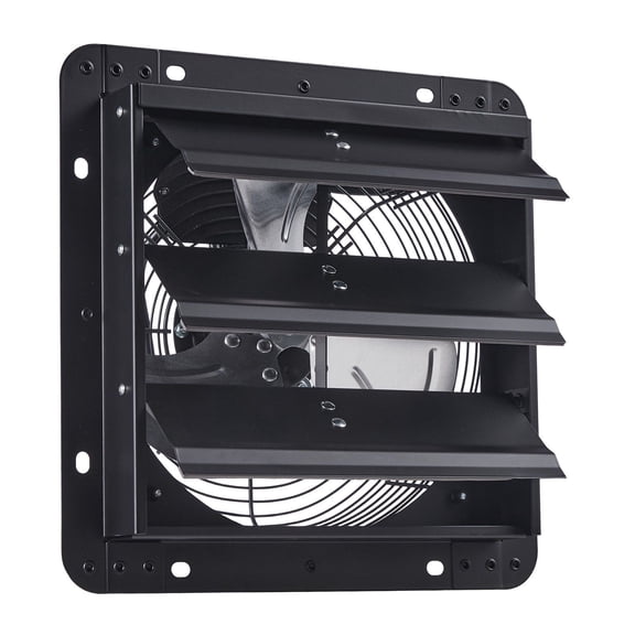 10 Inch Wall Mounted Attic Exhaust Fan with Adjustable Speed Controller, 900 CFM High Performance, Durable Steel Shutters, Low Noise AC Motor, for Efficient Ventilation in Garage, Workshop, Shed