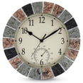 thumbnail image 1 of 10 Inch Waterproof Silent Analog Wall Clock For Indoor Outdoor Patio Pool Garden, 1 of 9