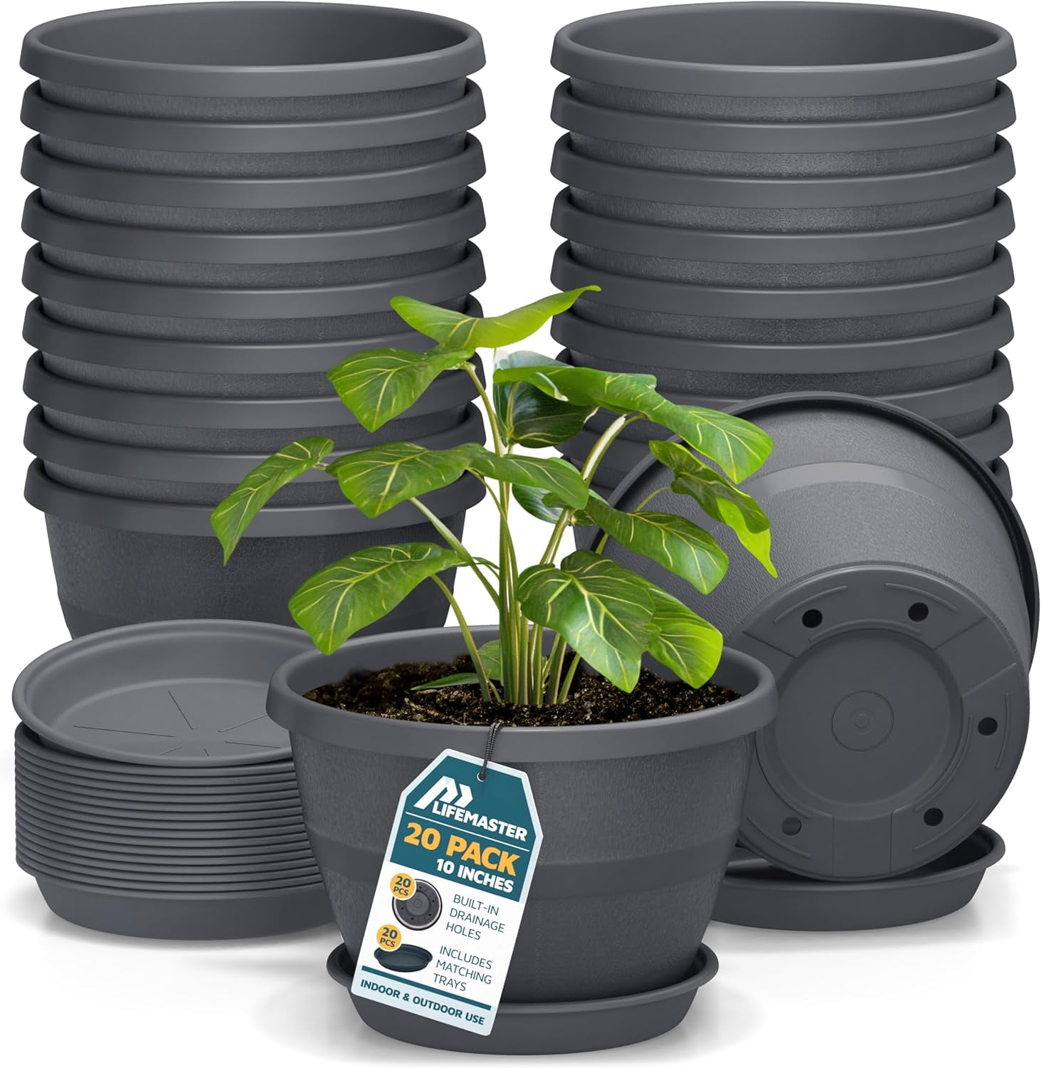 aglaonema annual or perennial 18” Silver Aglonema Artificial Plant in Basket (Real Touch) main image 0
